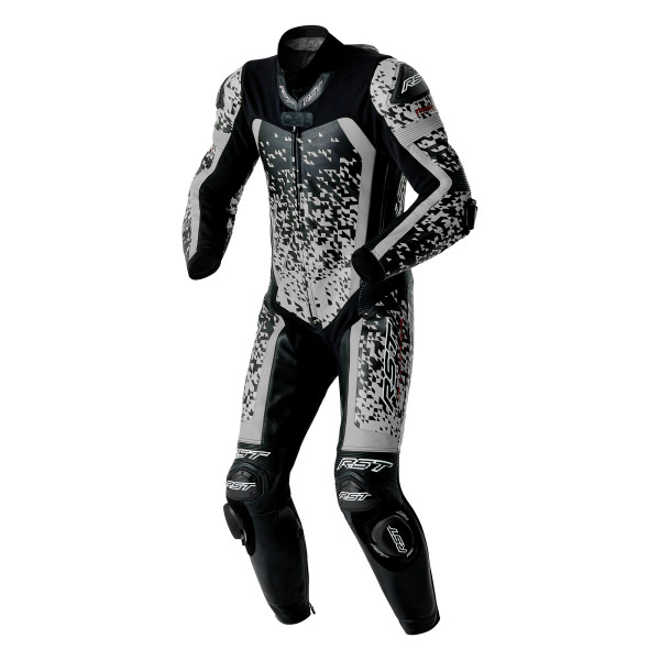 RST RST RST Pro Series D3O Airbag Leather Suit Black / Silver